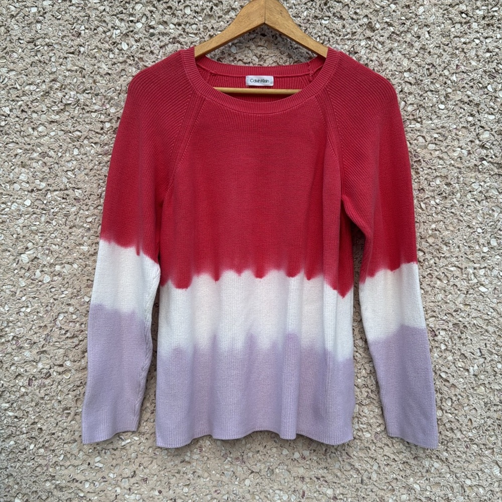 Calvin Klein Knit Tie Dye Style Sweater